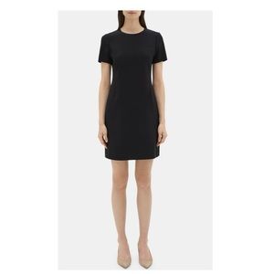 Theory Jatinn Crepe Sheath Dress in Black